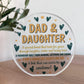DAD AND DAUGHTER PLAQUE Gift For Dad Birthday Christmas