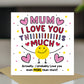 Card For Best Mum I Love You This Much Mum Birthday Card