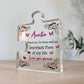 Love You AUNTIE Gift For Birthday Christmas Acrylic Plaque