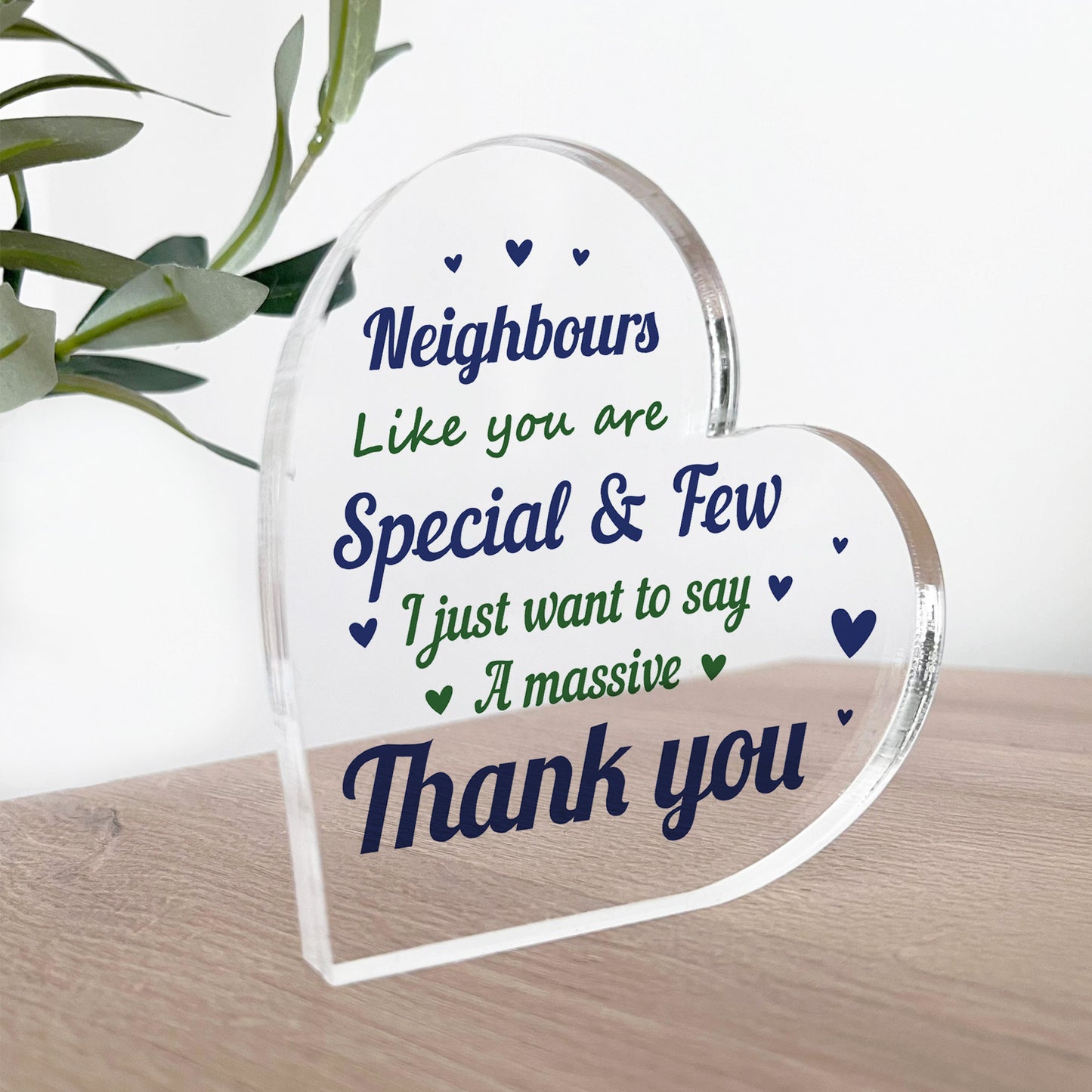 Thank You Gift For Neighbour Acrylic Plaque Neighbours Like You