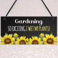 Garden Signs Funny Hanging Wall Door Plaque Funny Gift