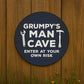 Funny Gift For Grandad Dad Birthday Fathers Day Grumpys Man Cave