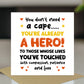 Thank You Card For HERO Thank You Card For Teacher Volunteer