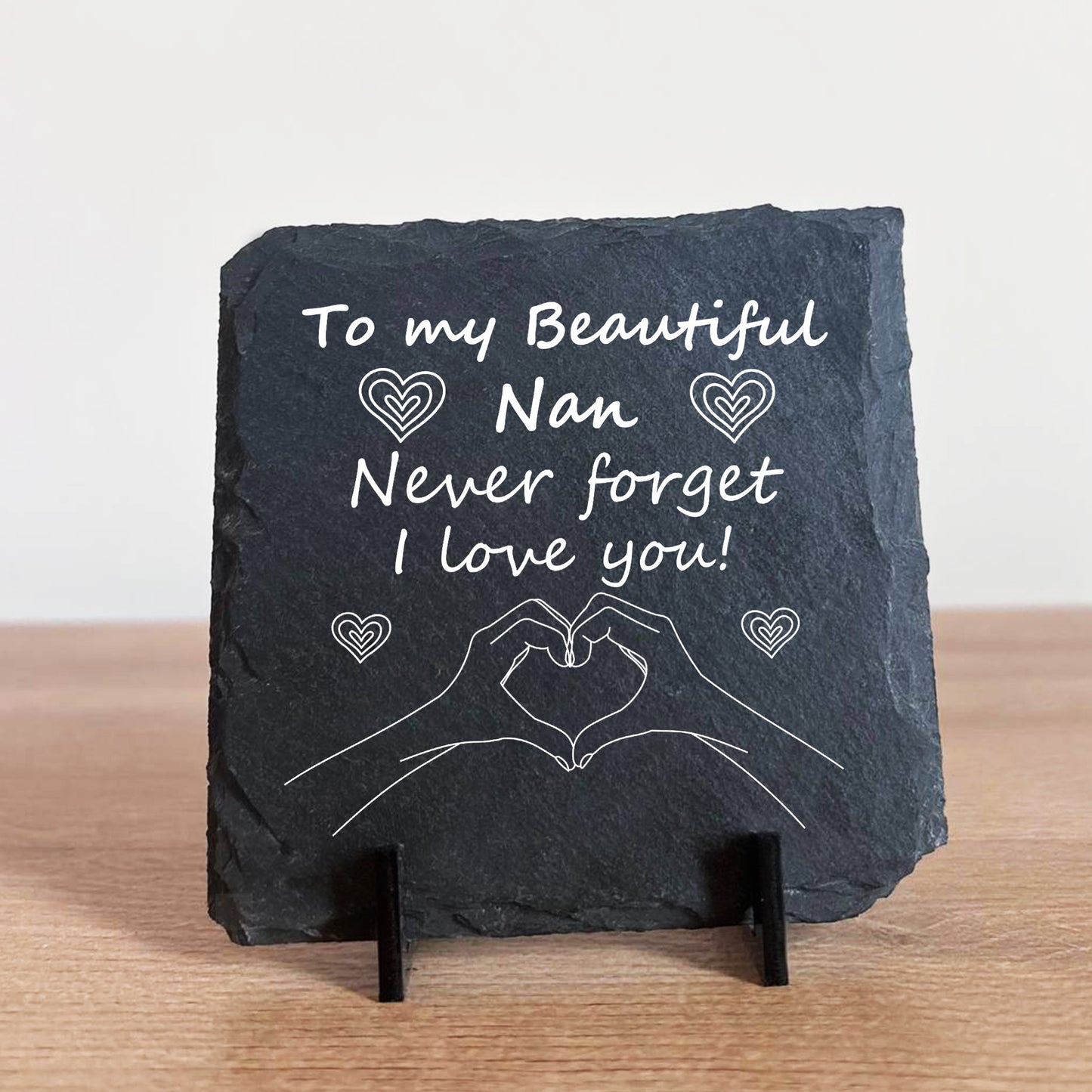 Never Forget I Love You Nan Gift Slate Sign Nan Gift Birthday