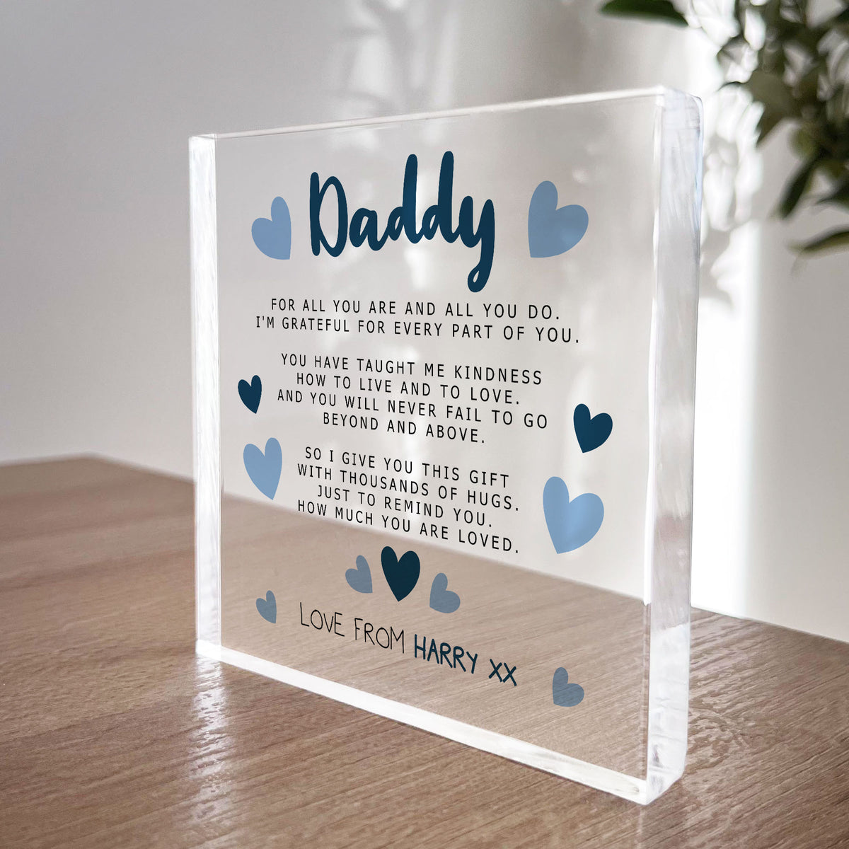 Personalised Gift For Daddy Dad For Fathers Day Birthday