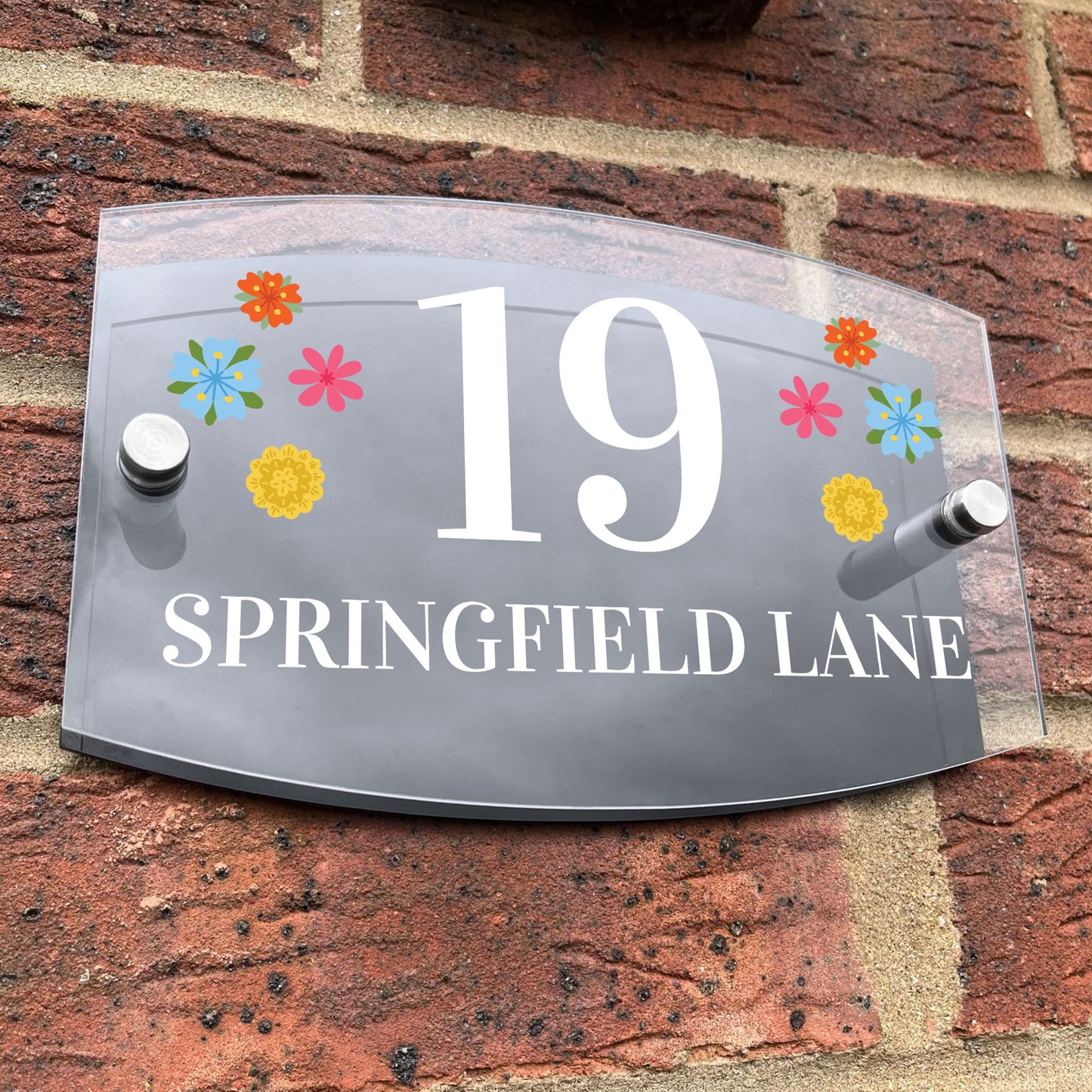 Personalised House Sign Plaque Door Number Wall Mounted