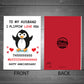 Funny Anniversary Card For Husband Flippin Love You Card Penguin