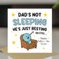 FUNNY Dad Card For Fathers Day Hes Just Resting His Eyes Humour
