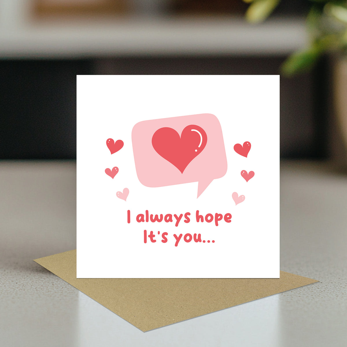 Valentines Card Boyfriend, Card For Him, Notification Card