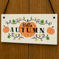 Autumn House Decor Sign With Pumpkins Accessories