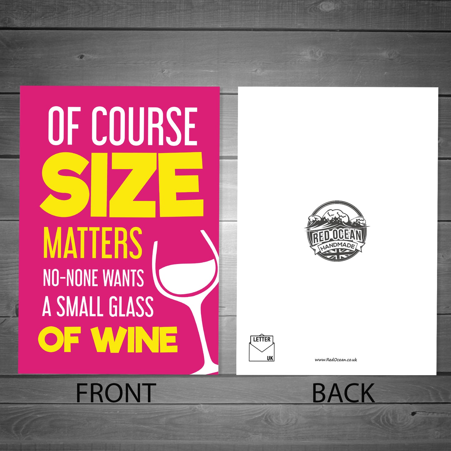 Funny Cards For Women Small Glass Of Wine Novelty Card For Her