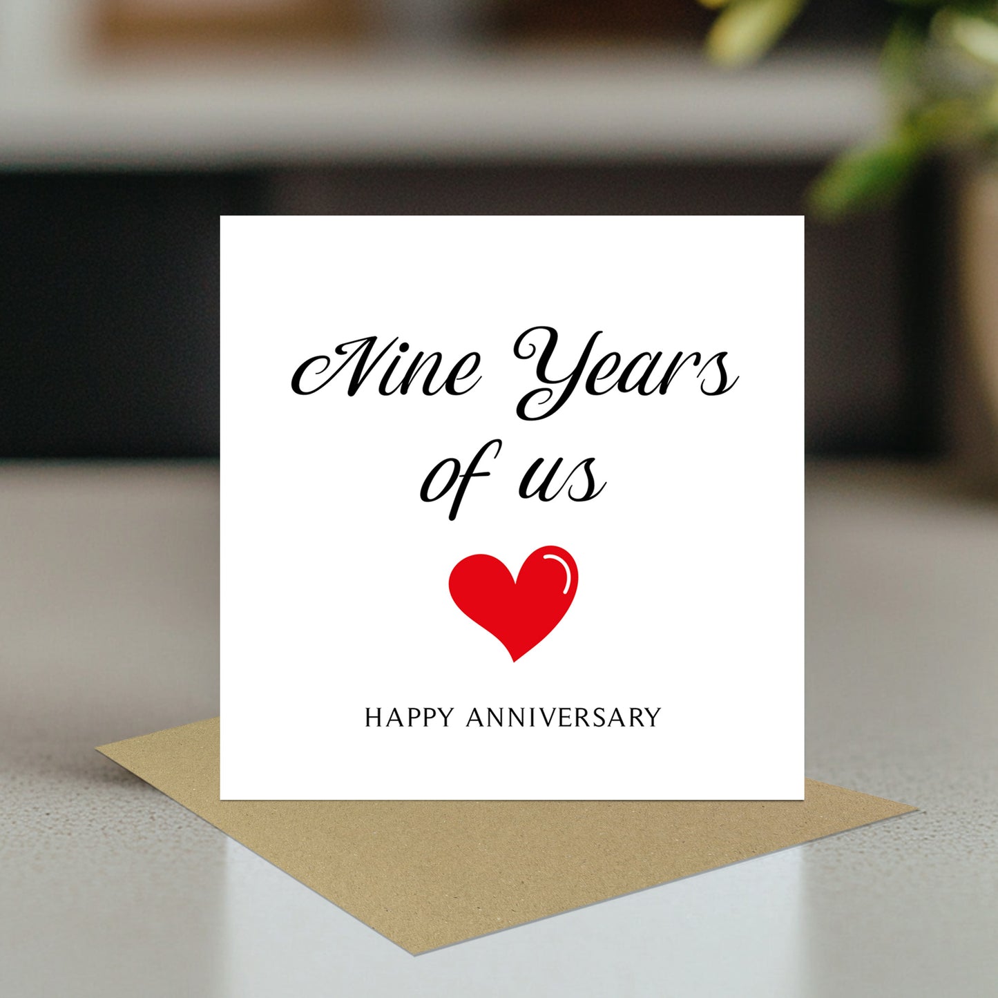 9th Anniversary Card For Husband Wife Boyfriend Girlfriend