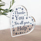 Thank You For All Your Help Gift For Teacher Colleague Volunteer