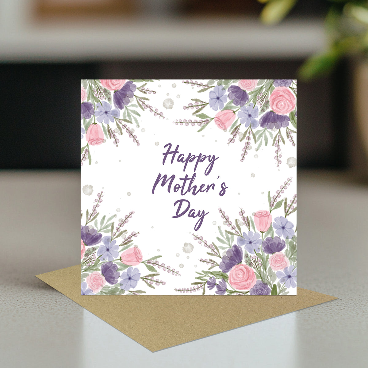 Cards for Mum Pastel Mother's Day Card Happy Mothers Day Flower