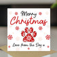 Happy Christmas From The Dog Card For Mum Dad Daughter Son Funny