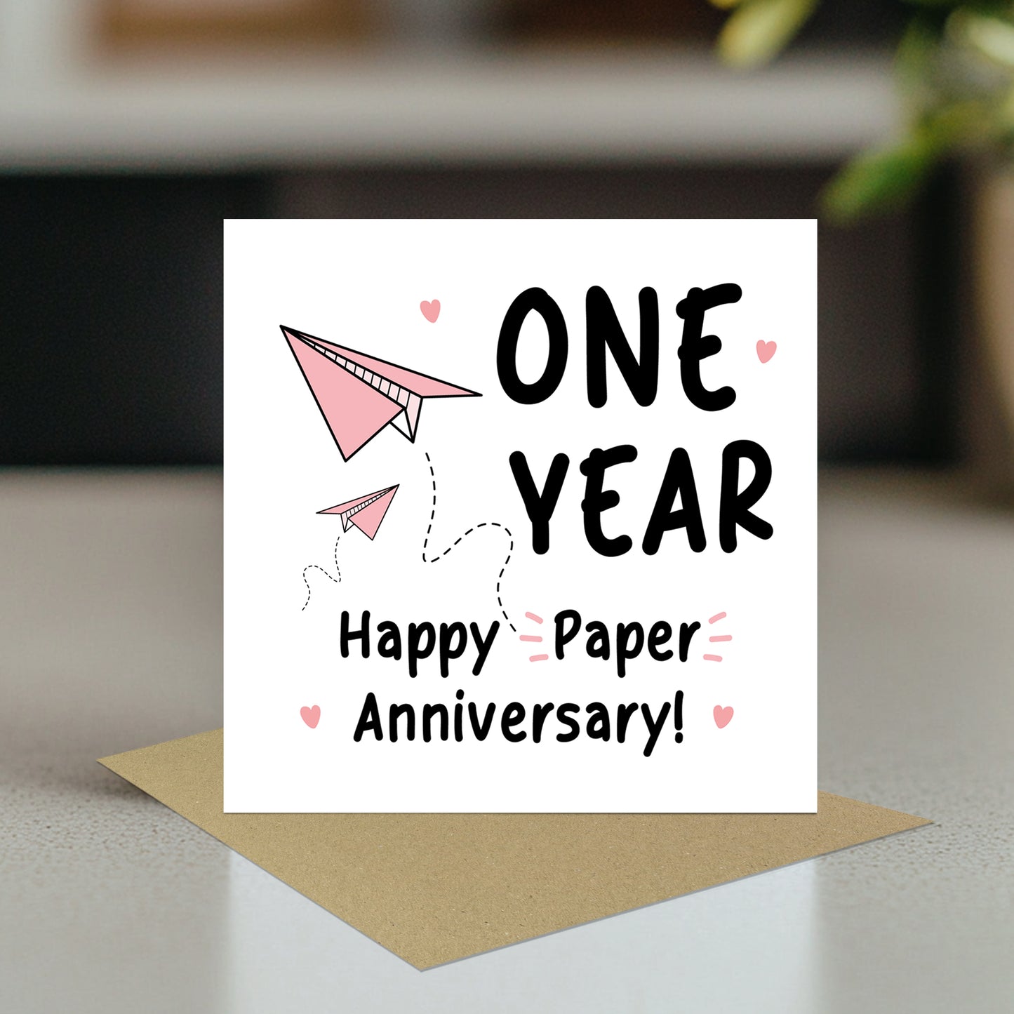 Funny Paper Anniversary Card For Husband 1st Anniversary Card