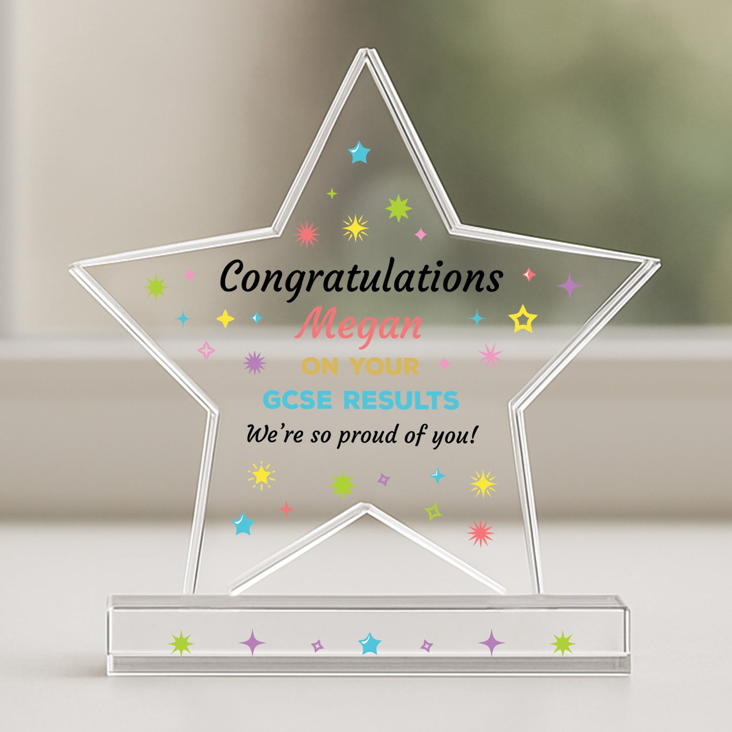 Personalised GCSEs Results Congratulations Plaque Award Passed
