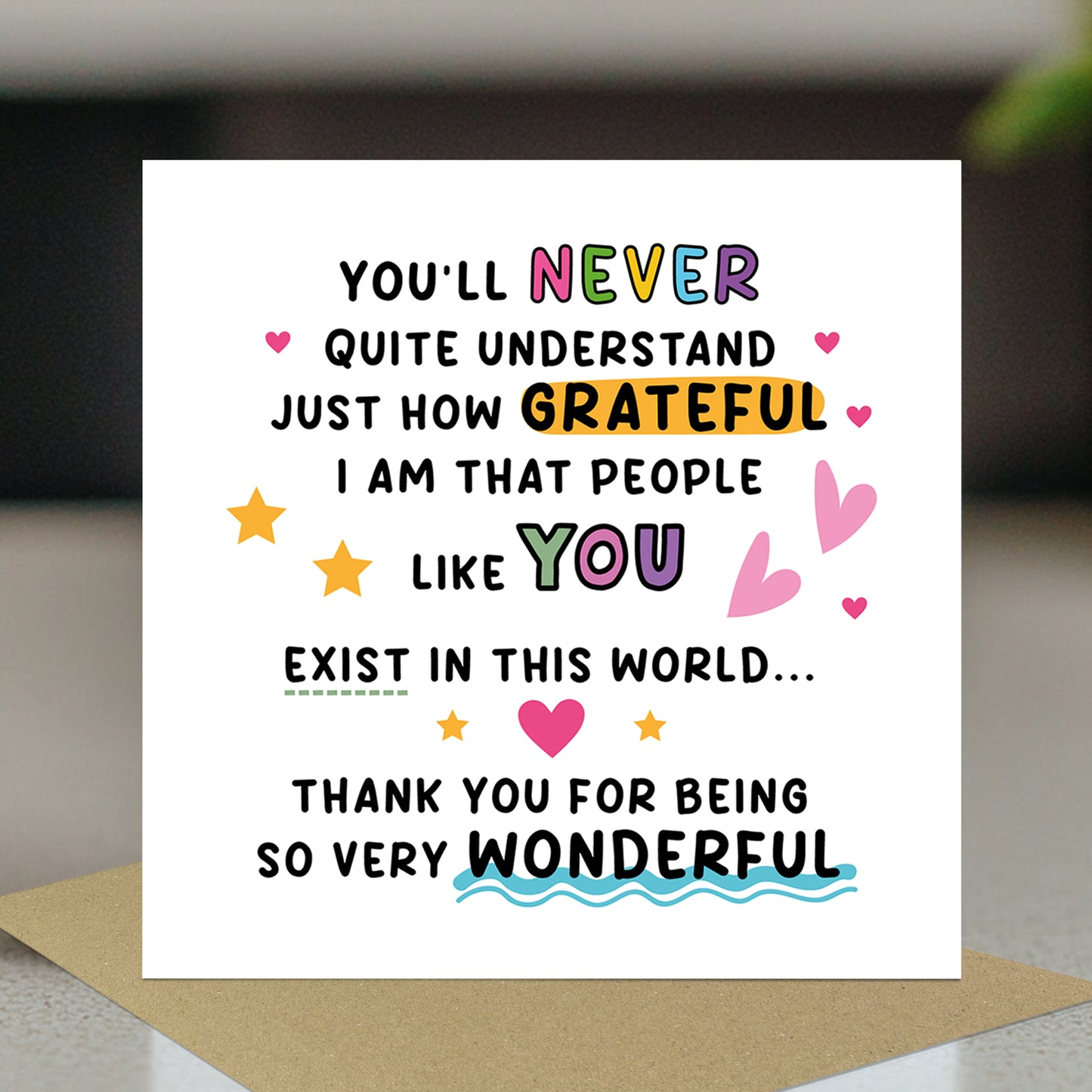 Thank You Card For Teacher Volunteer Colleague Best Friend