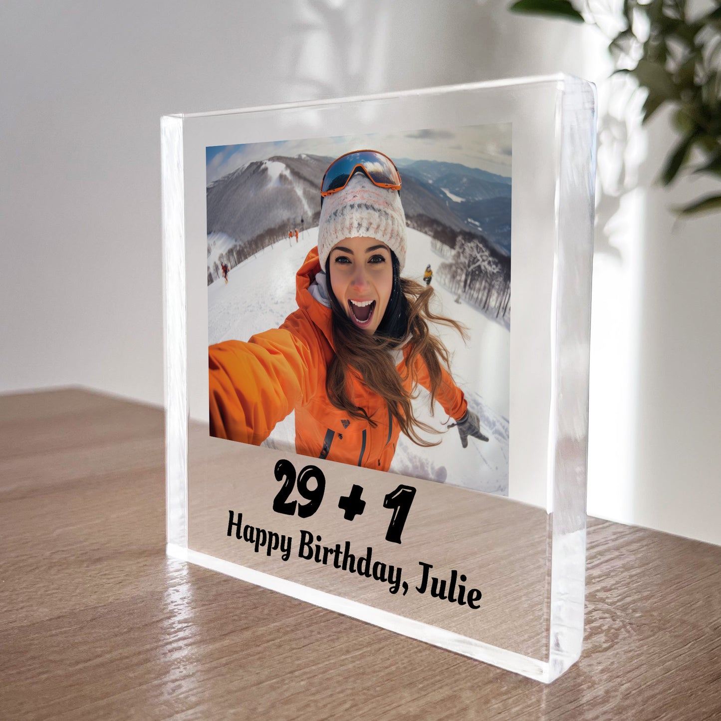 Funny 30th Birthday Gift For Him Her Personalised Photo Block