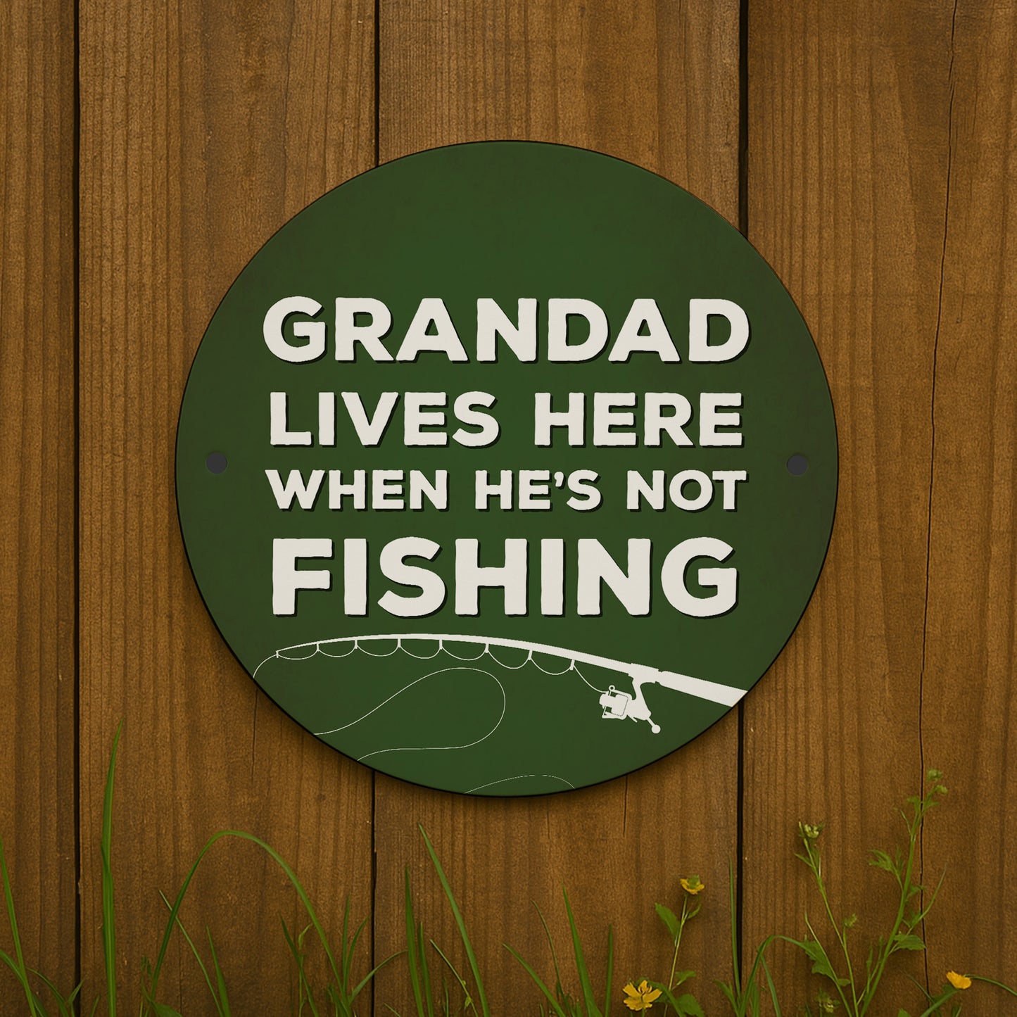 Fishing Gift Hanging Fishing Sign For Man Cave Garage Funny Gift