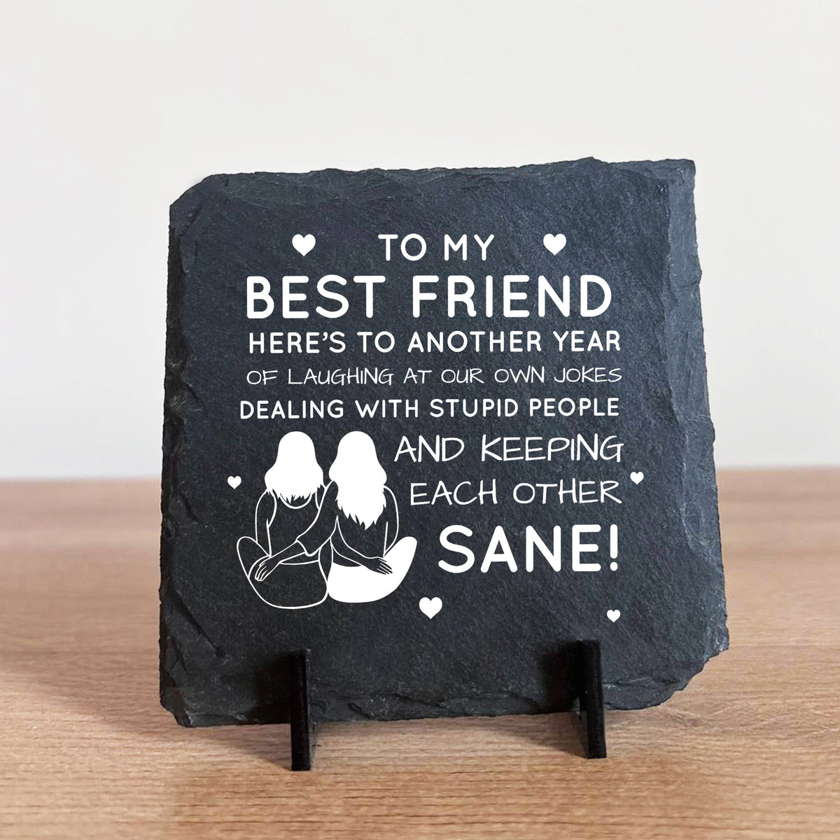 Funny Friendship Plaques Gifts For Women Slate Standing Plaque