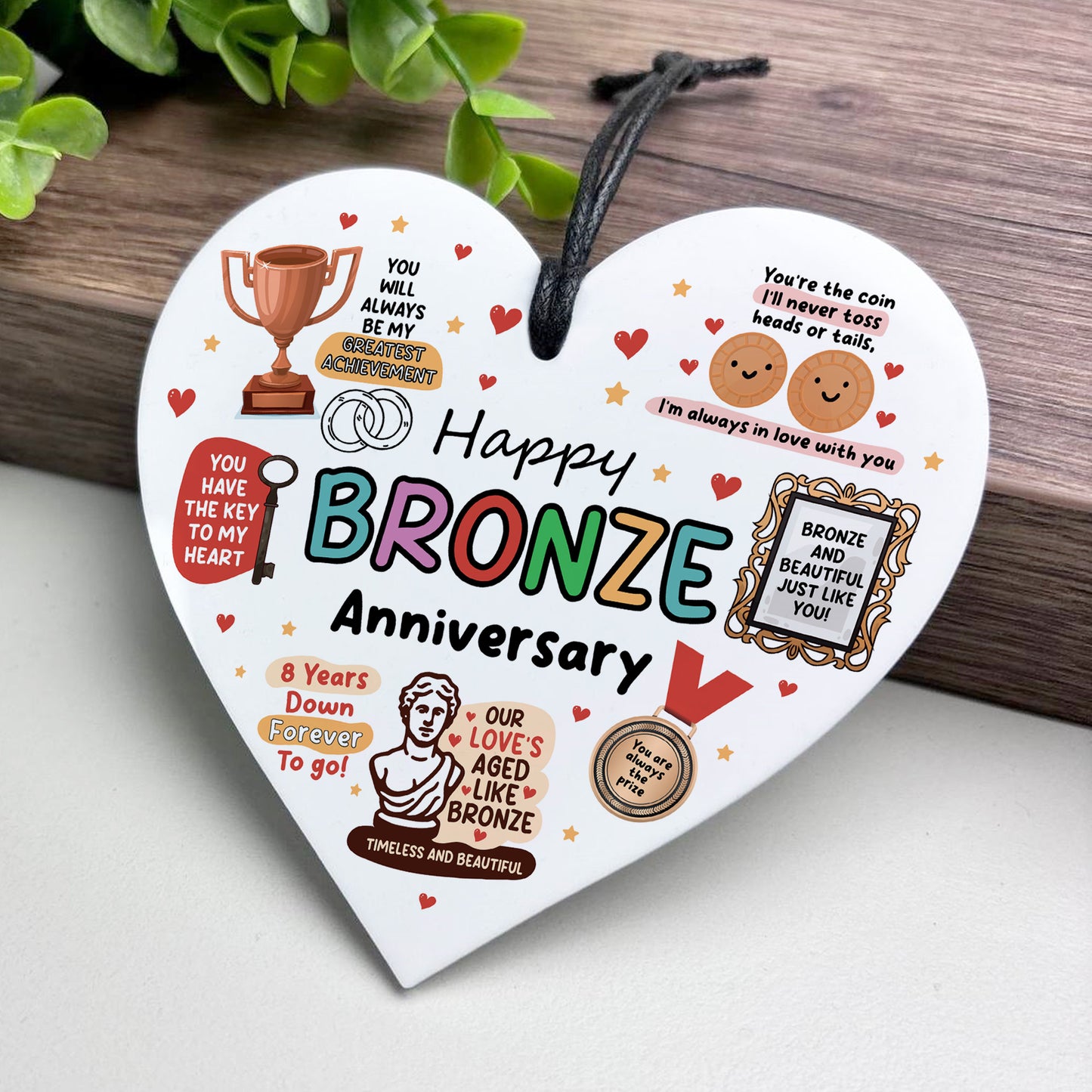 Funny 8th Anniversary Gift Wood Anniversary Gifts For Husband