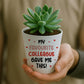 Gift For Colleague Funny Plant Pot And Card Gift For Him Her