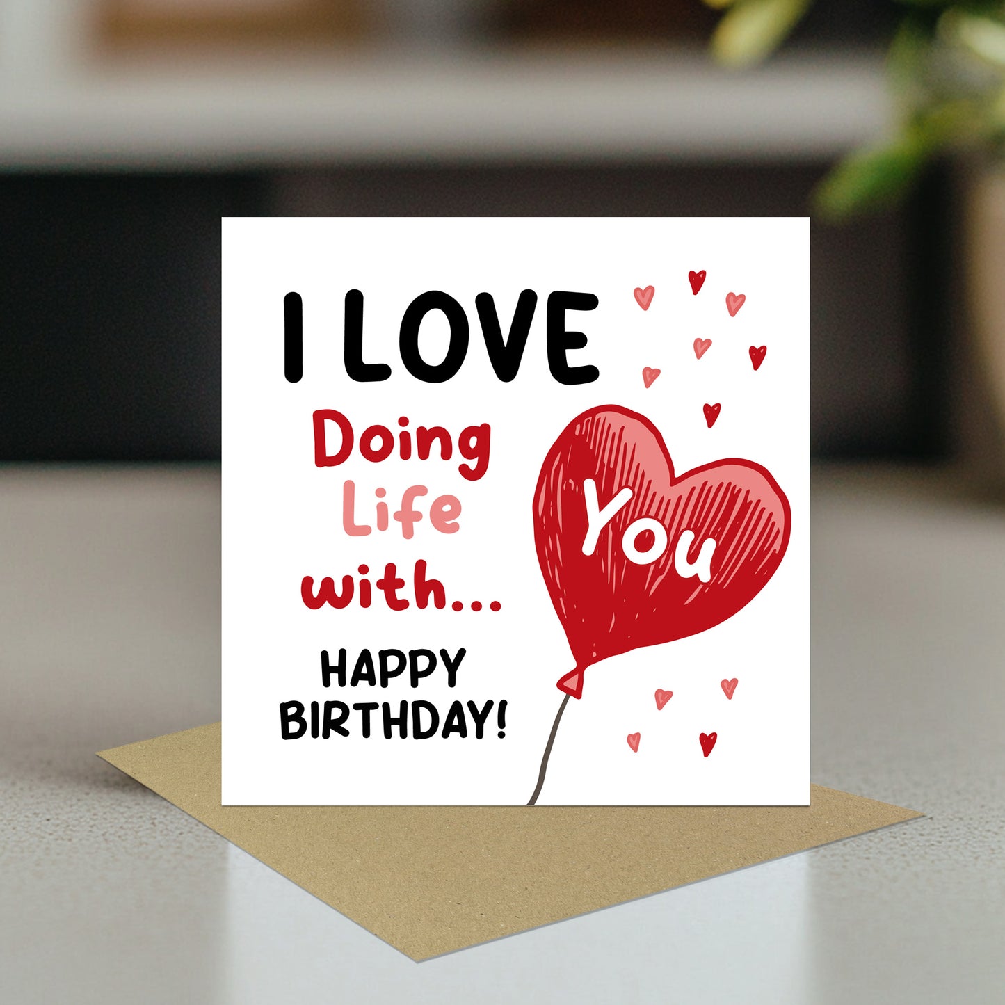 Birthday Card Love Doing Life With You Cute Birthday Card
