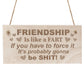 BEST FRIEND PLAQUE Funny Friendship Sign Gift For Him Her