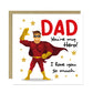Superhero Dad Card Multipack of 6 For Birthday Fathers Day Cards