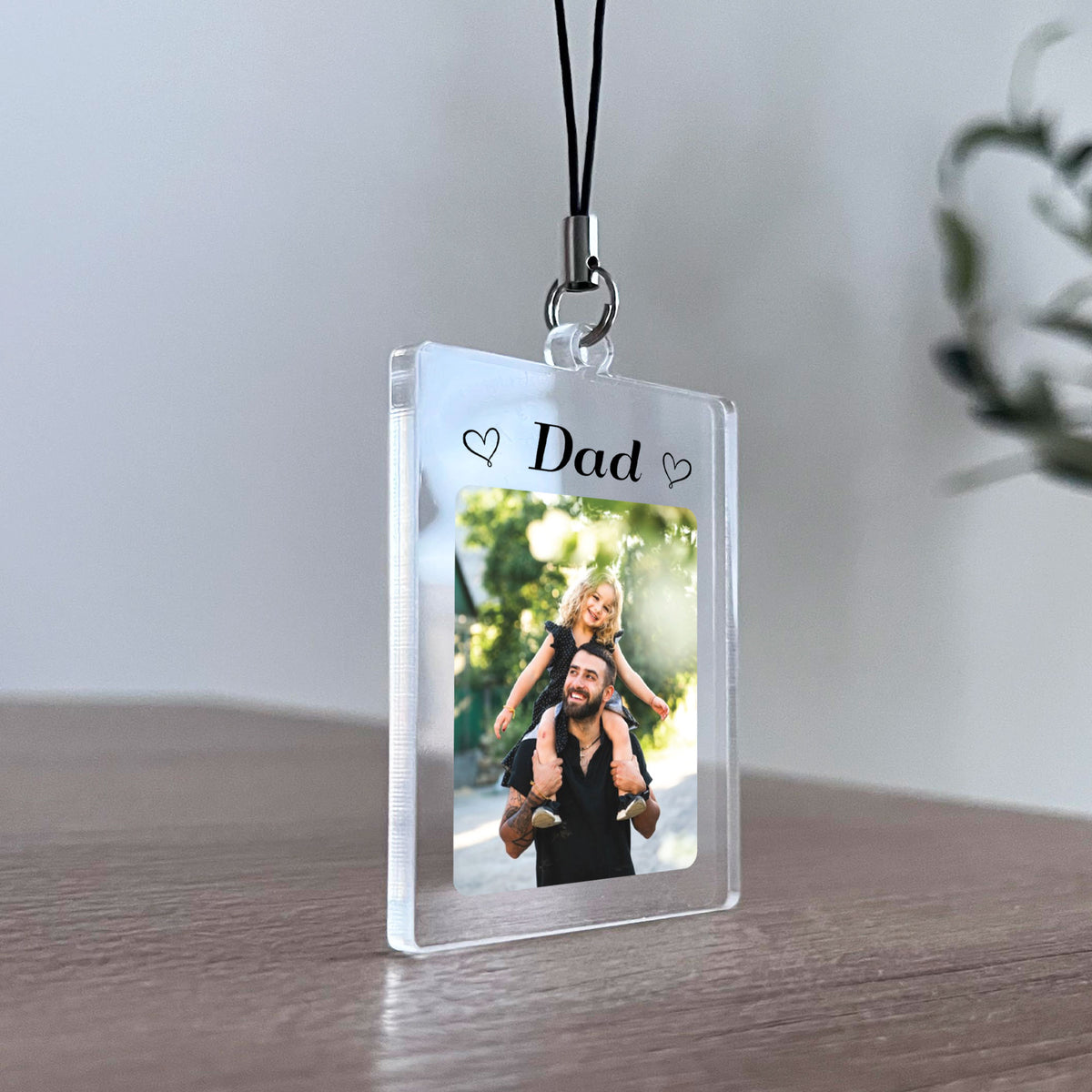 Dad Keyring Gifts Personalised Dad Photo Keychain Birthday