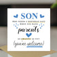 Birthday Card For Son Funny Son Card From Mum and Dad Hilarious