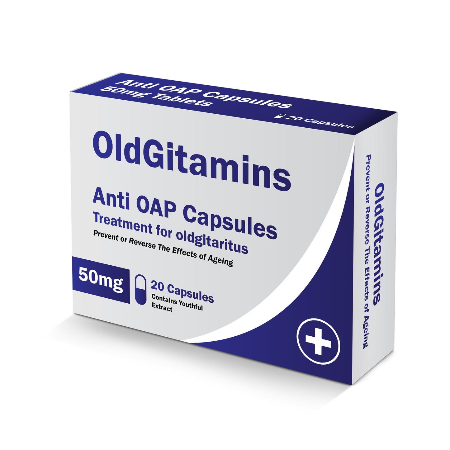 OldGitamins Funny Joke Pill Box Gag Gift Funny Gift for Men Gift