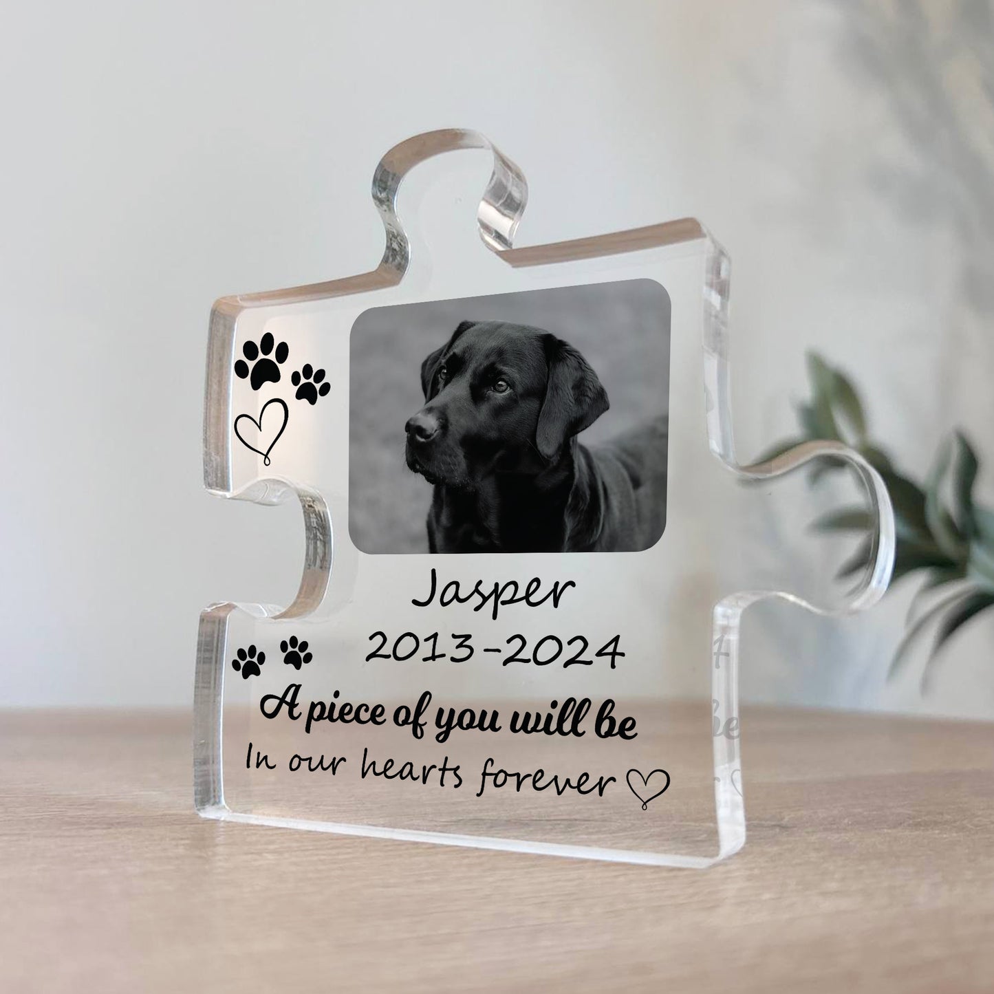 Piece Of You In Our Hearts Memorial Gift For Pet Dog Cat