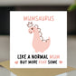Mum Birthday Card for Her Mumsaurus Happy Birthday Mum Card