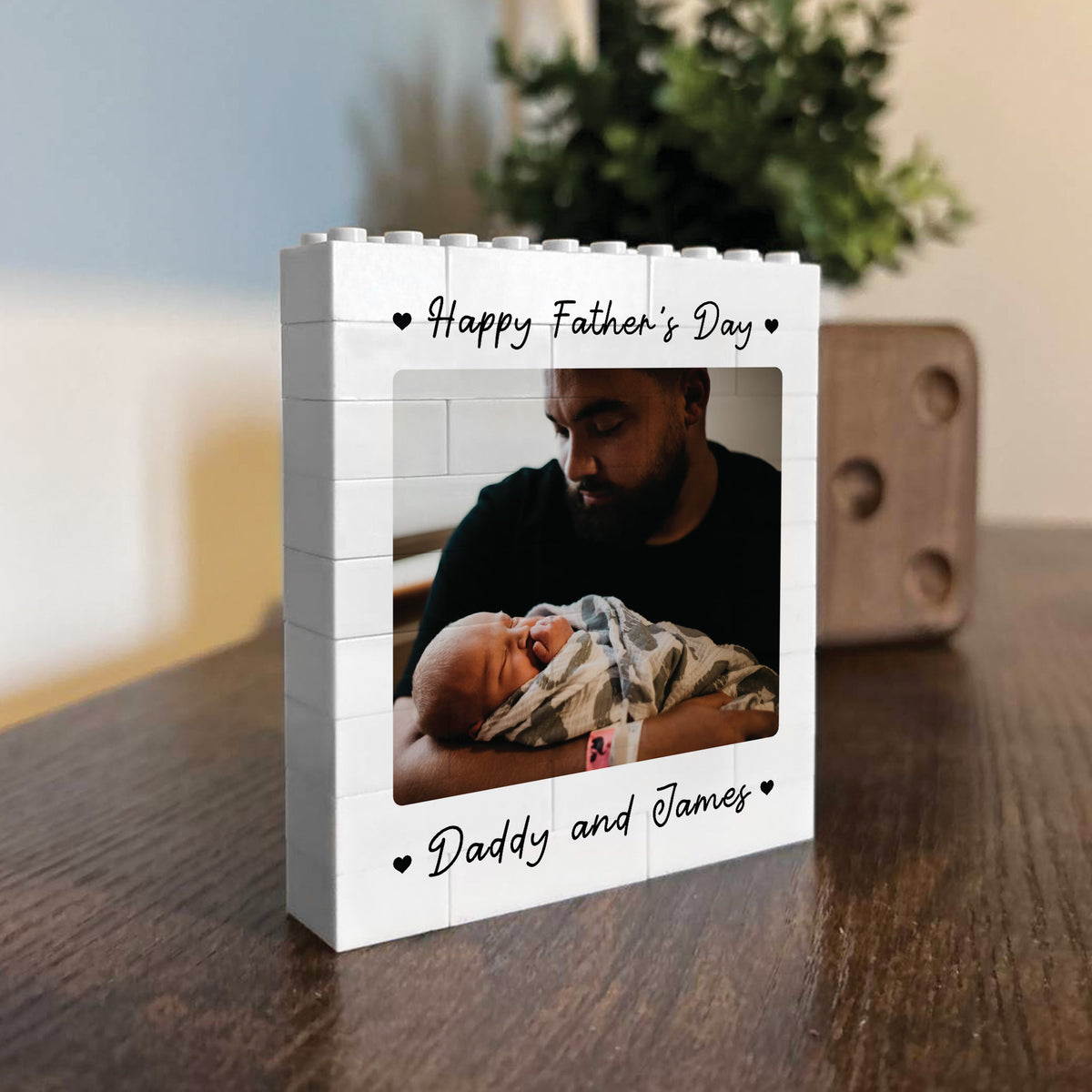 Personalised Brick Photo Block Gift For Fathers Day Daddy