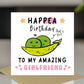 Funny Happy Birthday Card For Girlfriend With Kraft Envelope