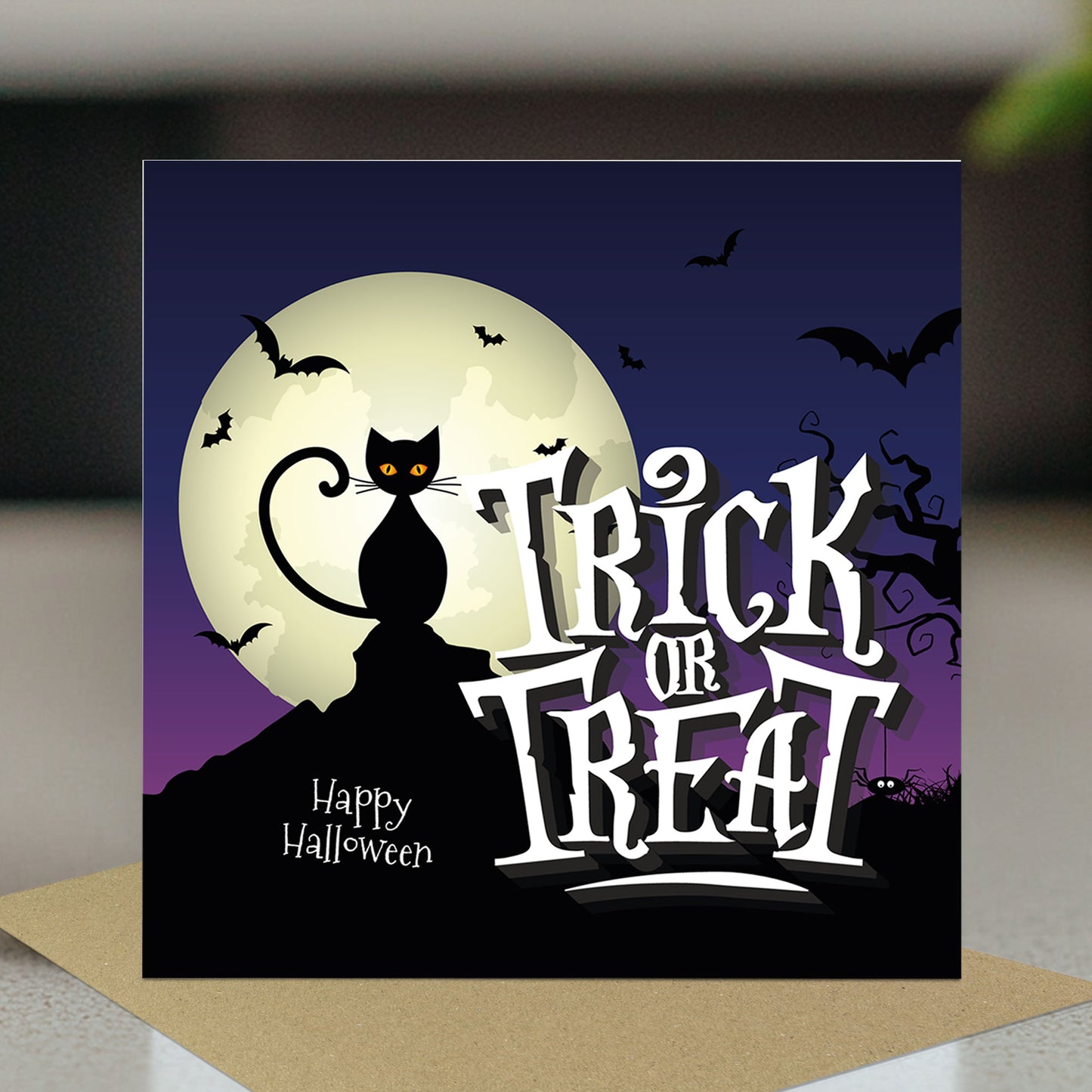 Novelty TRICK OR TREAT Card For Halloween Card For Friend