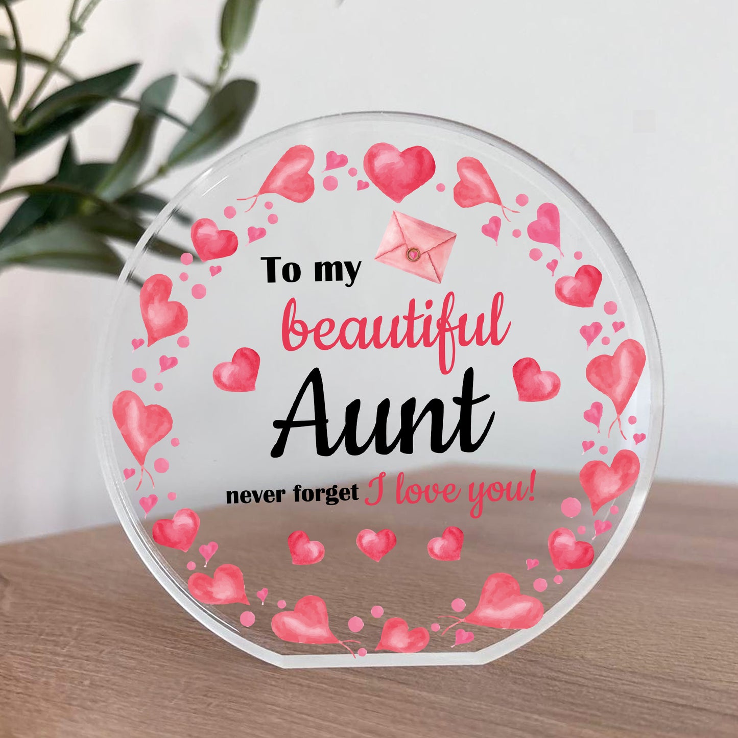 Aunt Gifts Best Aunt Birthday Gift for Aunt Christmas Plaque