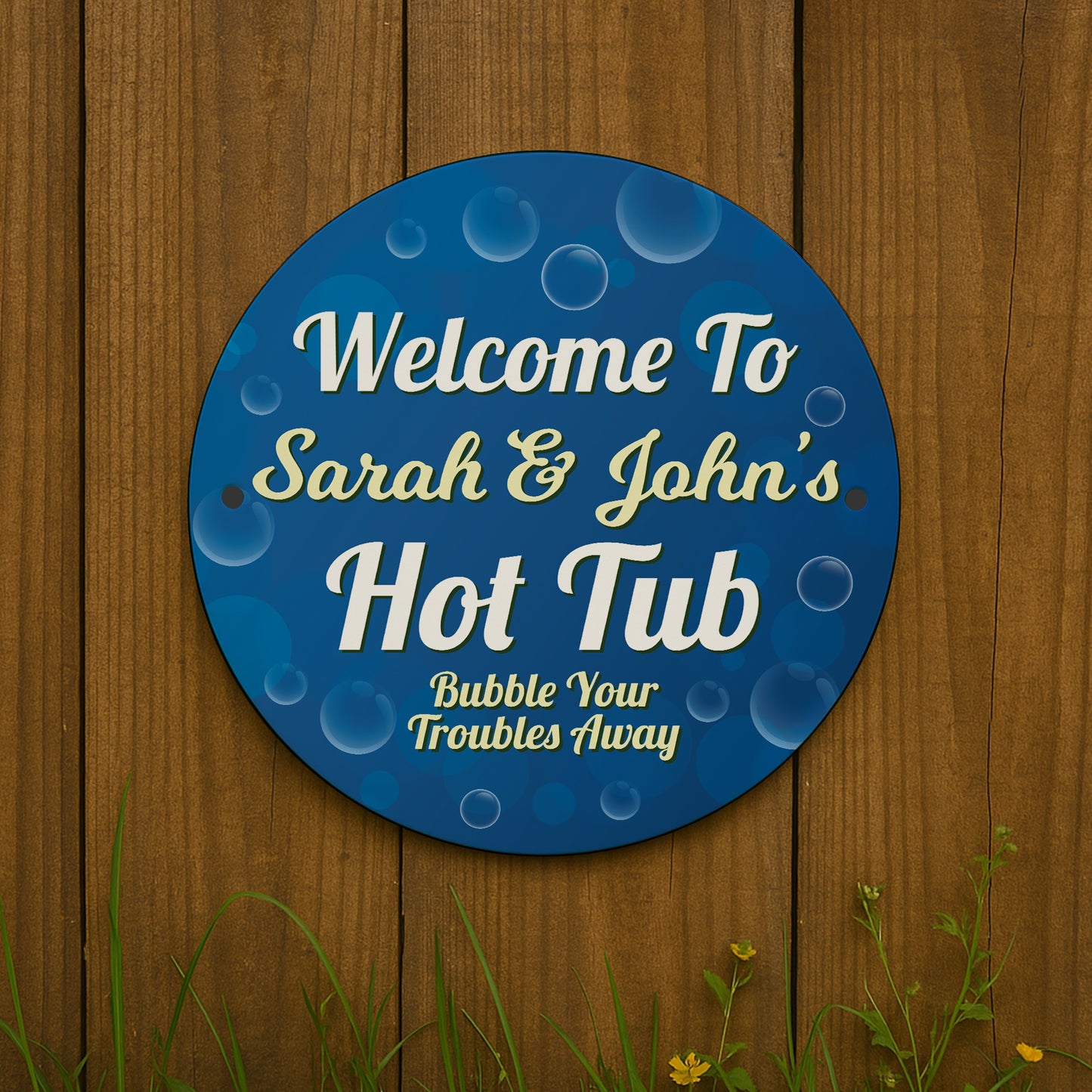 Personalised Welcome To Hot Tub Sign Wall Mounted Signs