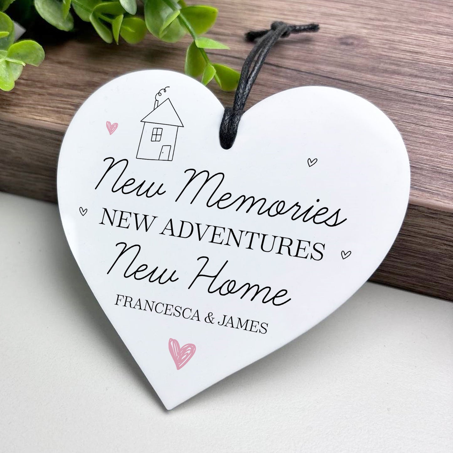 New Home Gift For Friend Couple Personalised Hanging Acrylic