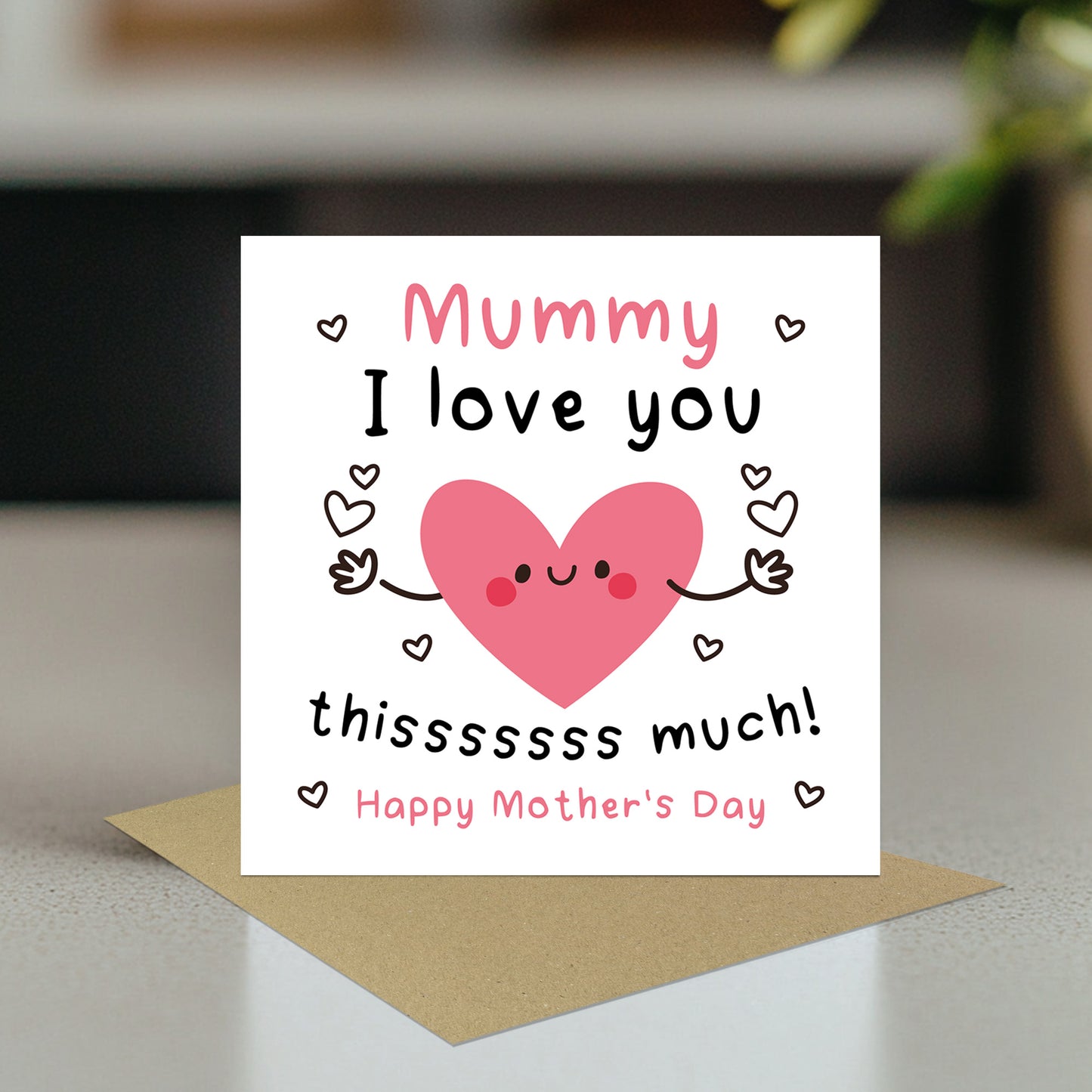 Mothers Day Card For Mummy With Envelope Mothers Day Cards