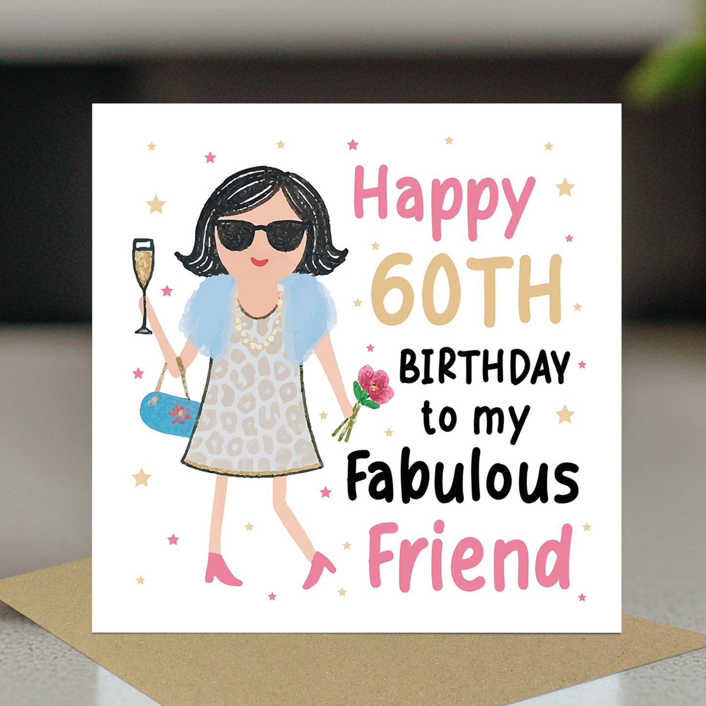 60th Birthday Card For Fabulous Friend Best Friend Card For 60th