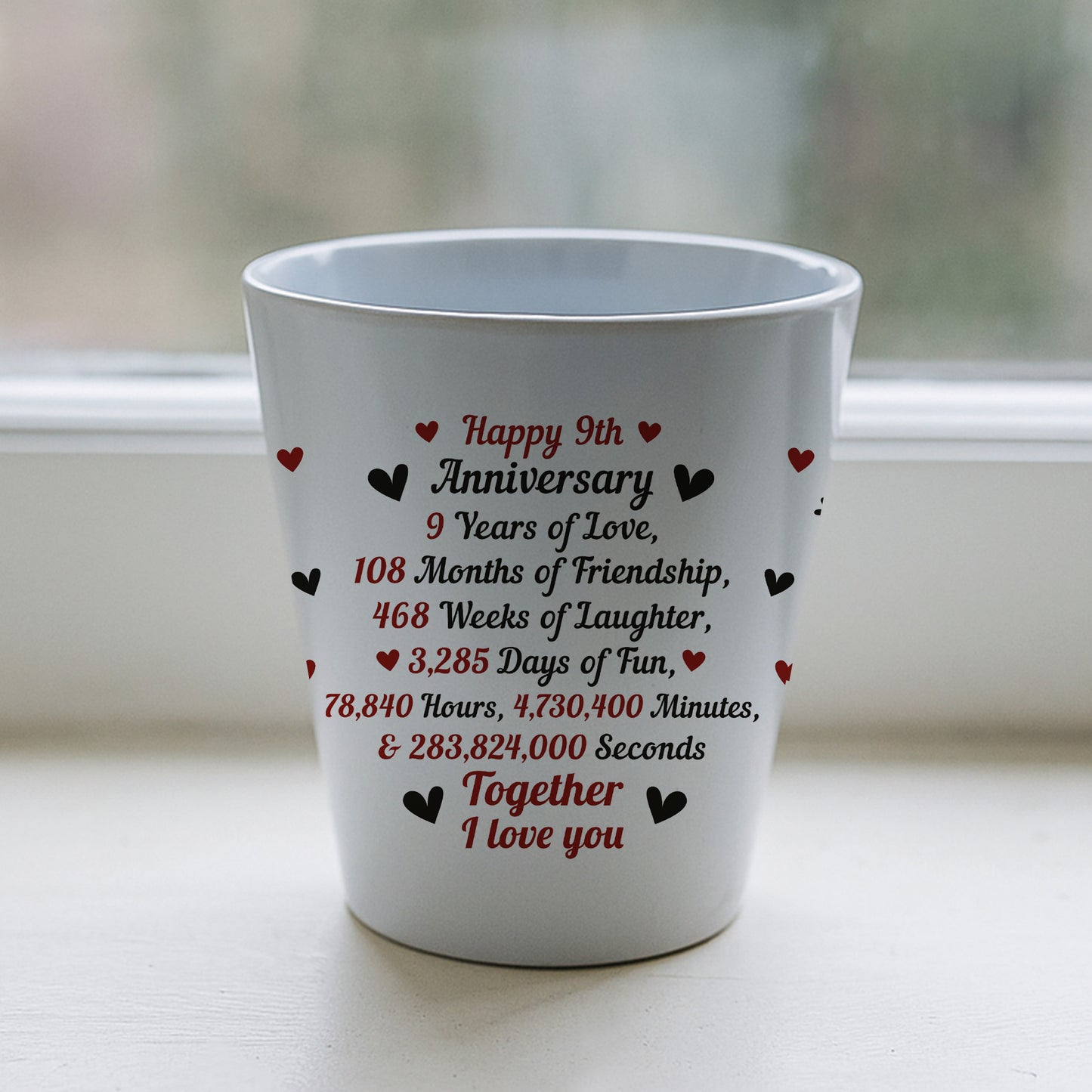9th Anniversary Gifts For Wife Girlfriend Boyfriend Couple Gift