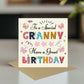 Granny Birthday Card Happy Birthday Card For Grandma Granny