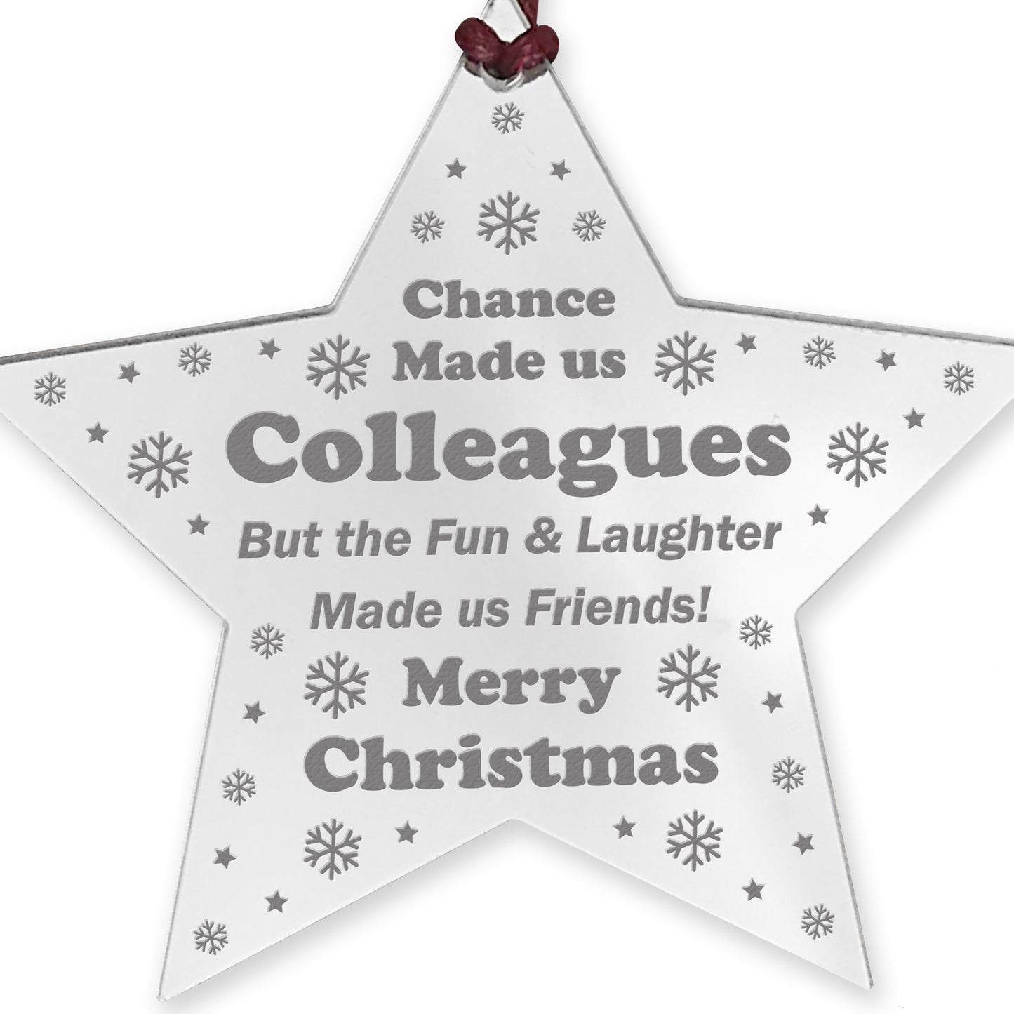 Gift For Colleague Christmas Engraved Star Colleague Gifts Funny