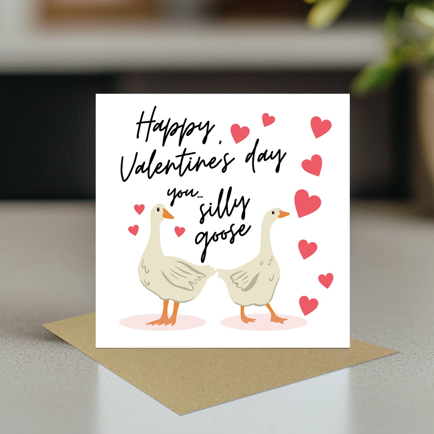 Valentine's Day Card For Him Silly Goose Valentines Day Card