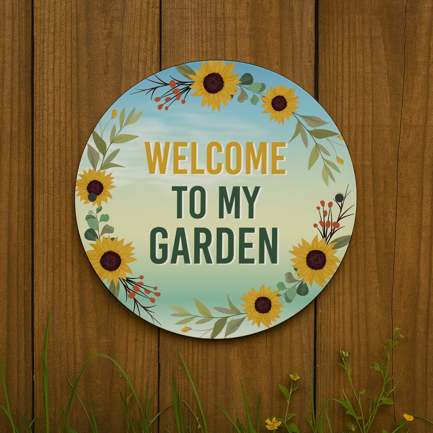 Novelty Garden Sign For Outside WELCOME TO MY GARDEN Plaque