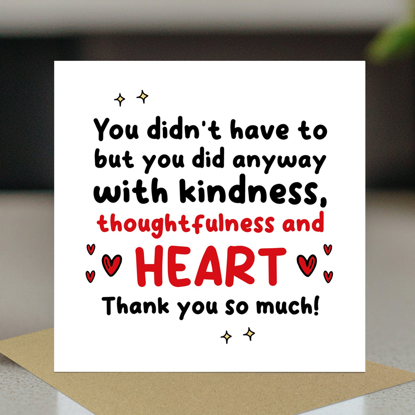 Thank You Card For Volunteer Friend Teacher Teaching Assistant