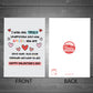 Romantic Valentines Day Card, Valentines Day Card For Him Her